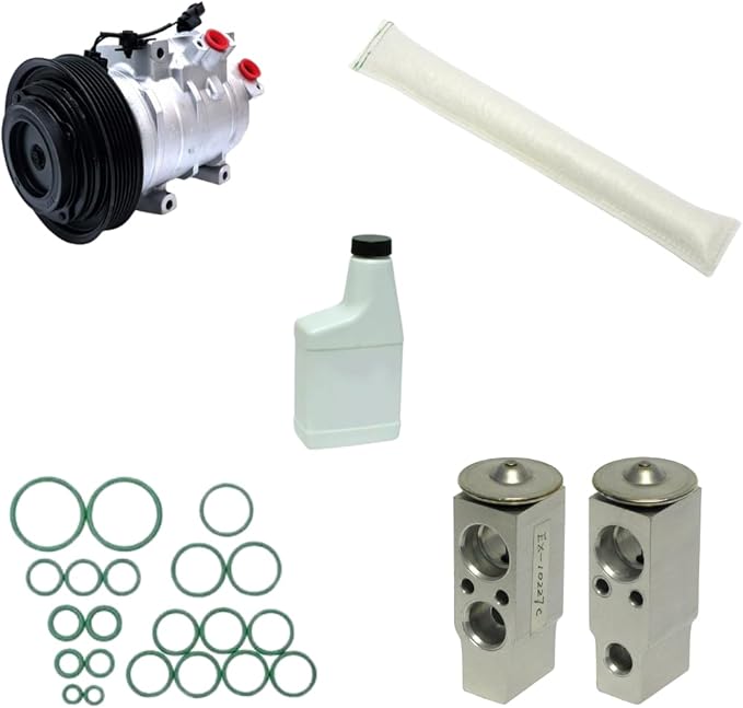 A/C Compressor Kit Compatible With Acura MDX 07-13 Honda Pilot 09-15 OEM 10SR17C KT7334-4