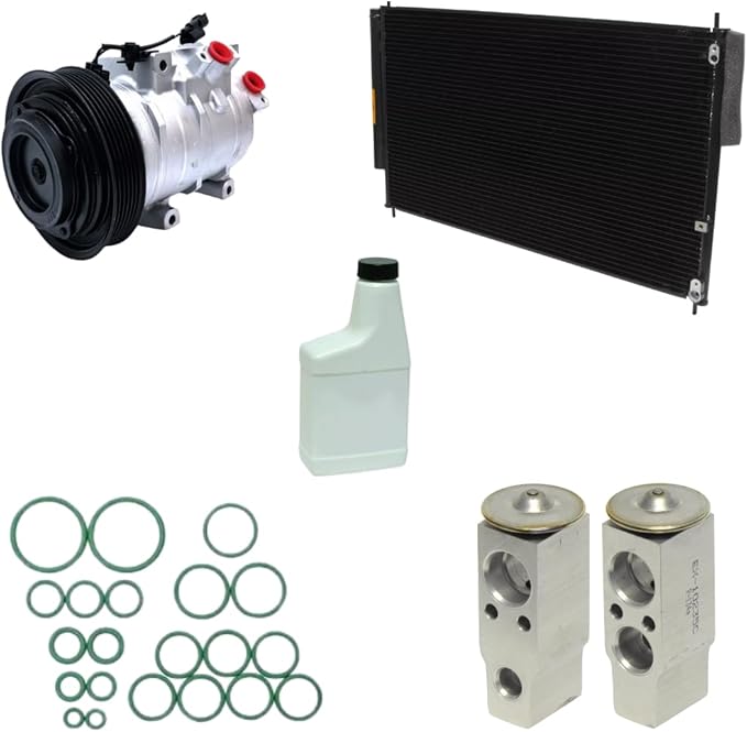 A/C Compressor & Condenser Kit Compatible With Honda Odyssey 2008-2010 10SR17C KTC7334-6