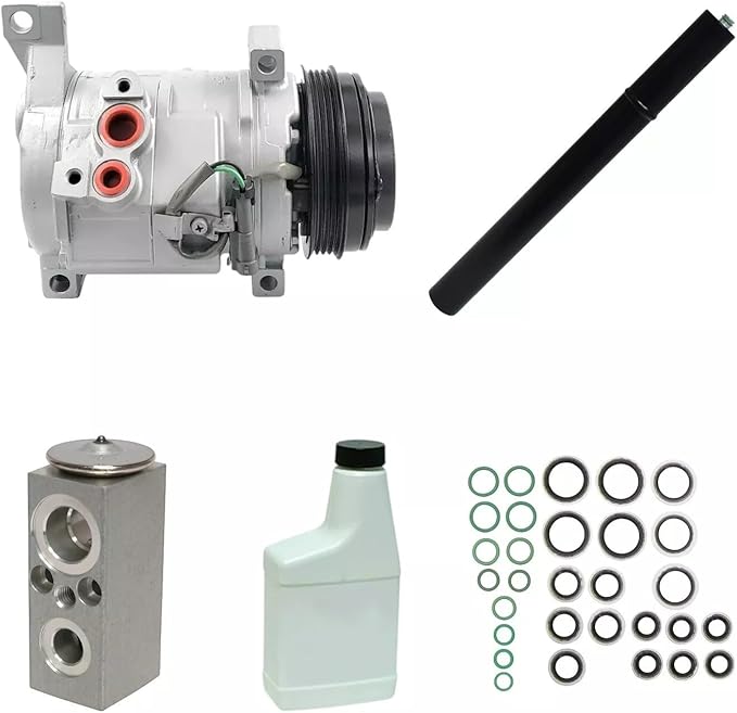 A/C Compressor Kit Compatible With Hummer H3 2008-2010 H3T 2009-2010 5.3L 10S17F KT377-2