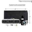 AC Kit EVU112 Universal Evaporator Underdash Unit Compressor & AC Condenser 11 x 20