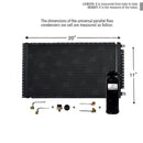 CNFP1120KT AC Universal Condenser Kit Parallel Flow 11 x 20 O-ring #6 And #8 Ports Included with Drier