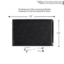 CNFP1214-MKT AC Universal Condenser Kit Parallel Flow 12 x 14 O-ring #6 And #8 Ports Included