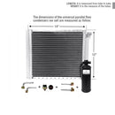 CNFP1214KT AC Universal Condenser Kit Parallel Flow 12 x 14 O-ring #6 And #8 Ports Included with Drier