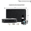 AC Kit EVU111 Universal Evaporator Underdash Unit Compressor And Condenser 13 x 24
