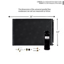 CNFP1326KT A/C Universal Condenser Parallel Flow 13 x 26 with Receiver Drier
