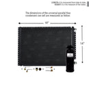CNFP1418KT AC Universal Condenser Kit Parallel Flow 14 x 18 O-ring #6 And #8 Ports Included with Drier
