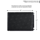 CNFP1418 A/C Universal Condenser Parallel Flow 14 x 18 O-ring #6 And #8 Ports