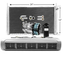 AC Kit EVU110 Universal Evaporator Underdash Unit Compressor & AC Condenser 14 x 24