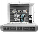 AC Kit EVU110 Universal Evaporator Underdash Unit Compressor & AC Condenser 16 x 18