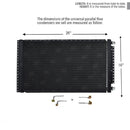 CNFP1626-MKT AC Universal Condenser Kit Parallel Flow 16 x 26 O-ring #6 And #8 Ports Included
