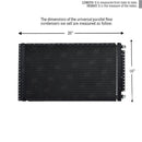 CNFP1626 A/C Universal Condenser Parallel Flow 16 x 26 O-ring #6 And #8 Ports