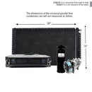 AC Kit EVU111 Universal Evaporator Underdash Unit Compressor & AC Condenser 16 x 28
