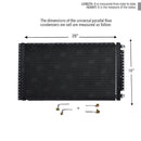 CNFP1628-MKT AC Universal Condenser Kit Parallel Flow 16 x 28 O-ring #6 And #8 Ports Included