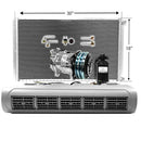 AC Kit EVU110 Universal Evaporator Underdash Unit Compressor & AC Condenser 18 x 30