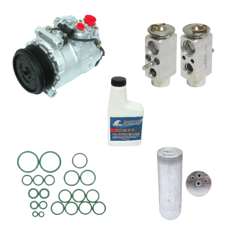 A/C Compressor Kit fits Mercedes-Benz CL500 S350 S430 02-06 OEM 7SEU17C KT356-2