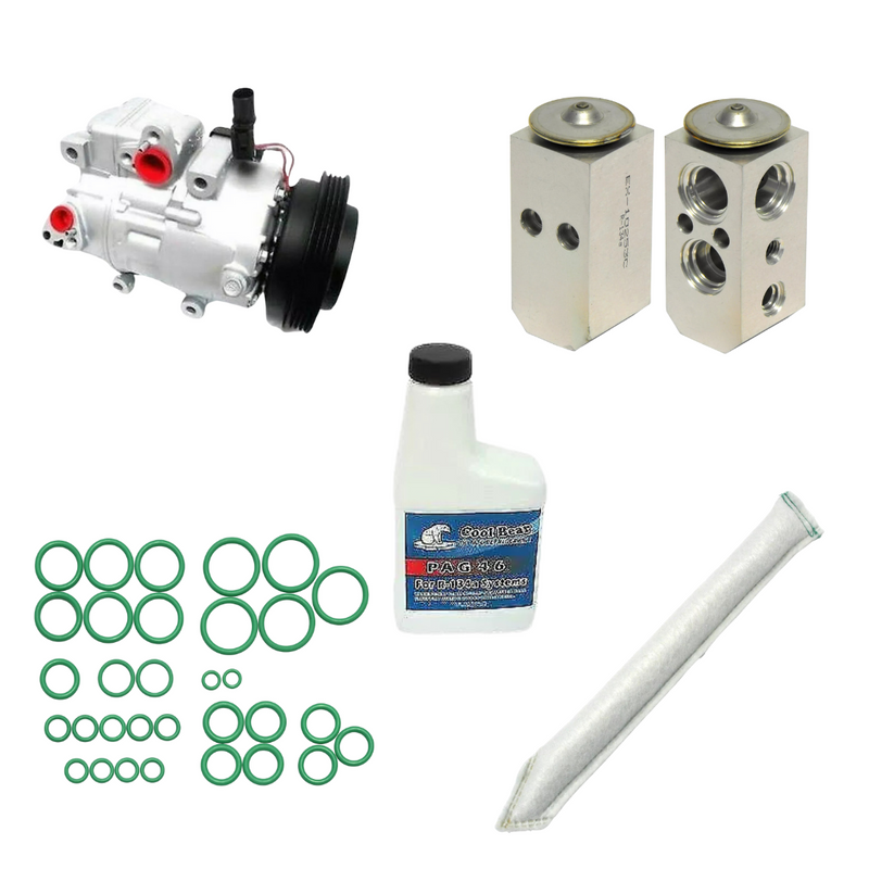 A/C Compressor Kit Compatible With Hyundai Accent 2006-2009 L4 1.6L OEM HCC-VS16 KT358