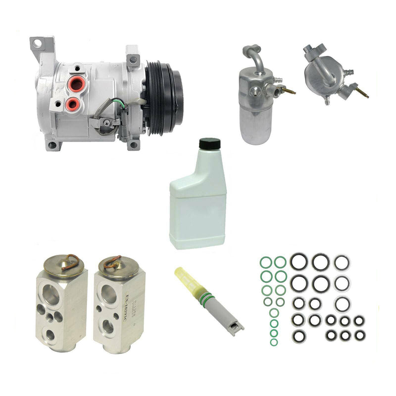 A/C Compressor Kit Compatible With Chevrolet Tahoe GMC Yukon W/Rear A/C OEM 10S20F KT363-2