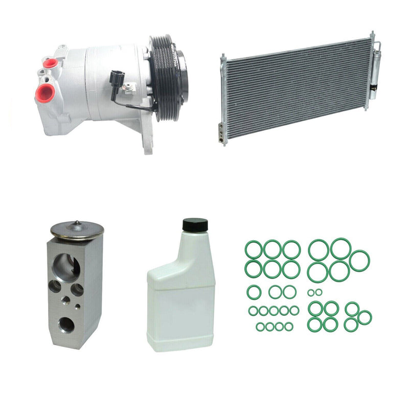 AC Compressor & Condenser Kit Compatible With Nissan Altima 02-06 V6 3.5L OEM DKS17D KTC438