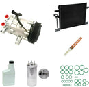 AC Compressor & Condenser Kit Compatible With Dodge Dakota 02-03 4.7L OEM SD7H15 KTC558-3