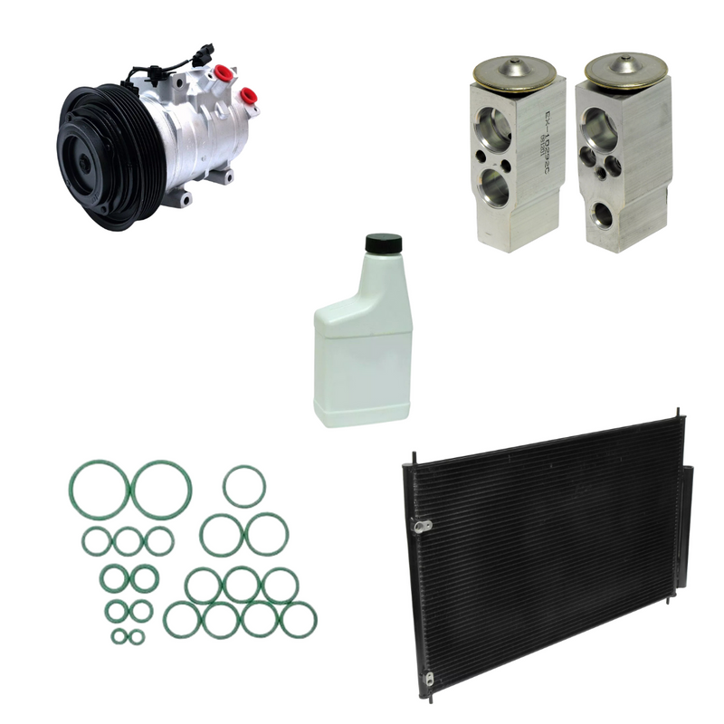 A/C Compressor & Condenser Kit Compatible With Acura ZDX 2010-2013 OEM 10SR17C KTC7334-2