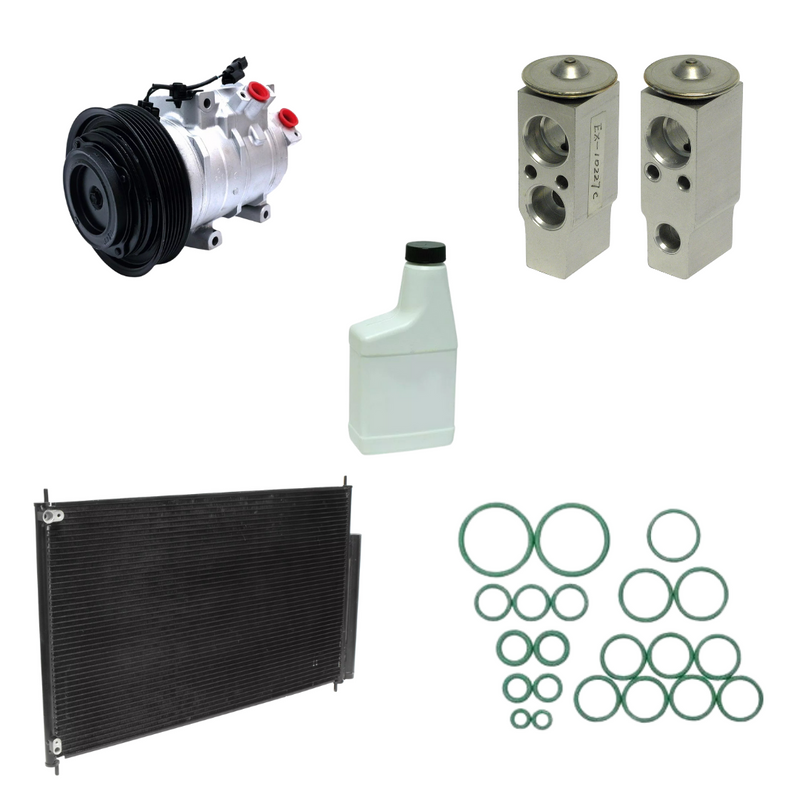A/C Compressor & Condenser Kit Compatible With Honda Pilot 2009-2015 OEM 10SR17C KTC7334-4