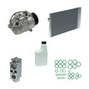 AC Compressor & Condenser Kit Compatible With 525i 530i L6 650i V8 OEM 7SEU17C KTC305