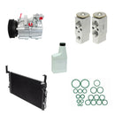 A/C Compressor and Condenser Kit Compatible With Hyundai Santa Fe 01-06 2.7L HS18 KTC183