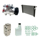 AC Compressor & Condenser Kit Compatible With Kia Rio 2009-2011 OEM DV13  L4 1.6L KTC371-1