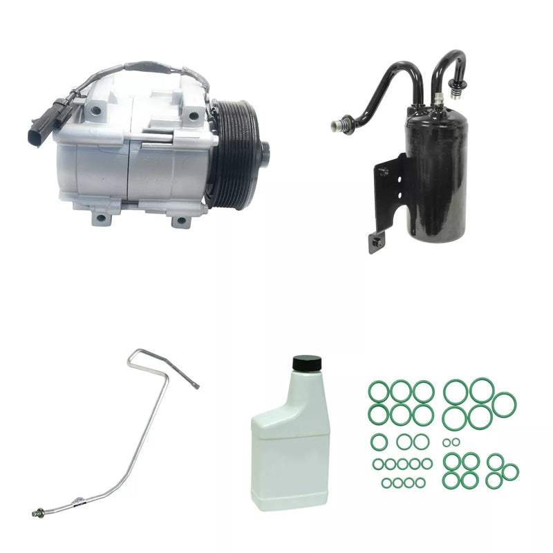 AC Compressor Kit Compatible With Dodge Ram 2500 3500 2006-2009 OEM HS18 KT182-1