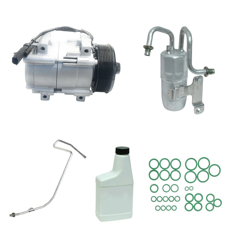 A/C Compressor Kit Compatible With Dodge Ram 2500 3500 2006-2009 5.9L Diesel OEM HS18 KT182