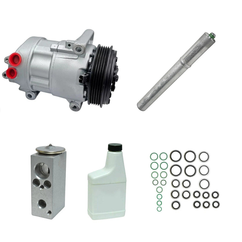 AC Compressor Kit Compatible With Fiat 500L 2019-2020 L4 1.4L OEM 5CVC KT8279-1