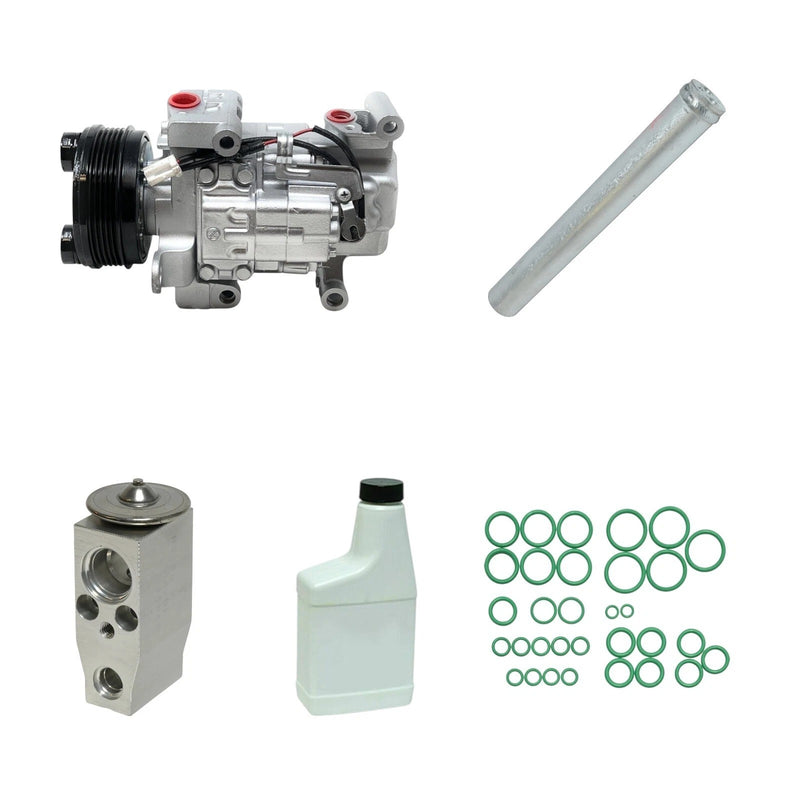 AC Compressor Kit Compatible With Mazda 3 Sport 2009 L4 2.0L OEM H12A1AH4DX KT463-1