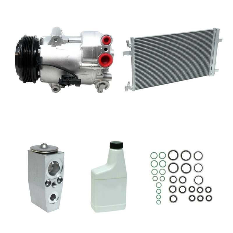 AC Compressor & Condenser Kit Compatible With Chevrolet Cruze 12-15 L4 1.4L OEM CVC KTC7271