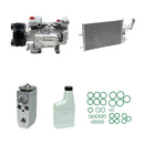 AC Compressor & Condenser Kit Compatible With Mazda 3 04-09 Mazda 5 06-10 H12A1AH4DX KTC463