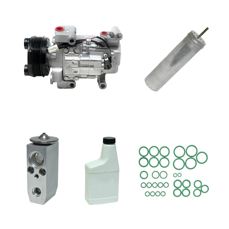 AC Compressor Kit Compatible With Mazda 3 2004-2009 Mazda 5 2006-2010 OEM H12A1AH4DX KT463