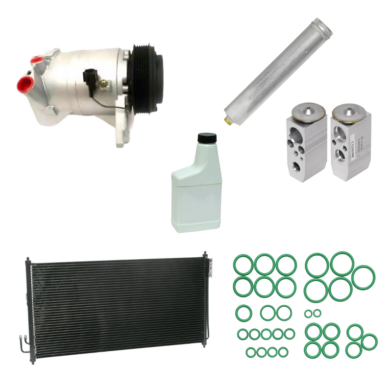A/C Compressor & Condenser Kit Compatible With Nissan Murano 2003-2007 V6 3.5L OEM KTC465