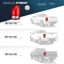 11-6224-90 Tail Light Left Driver Side for 2010-2011 GMC Sierra Trucks LH