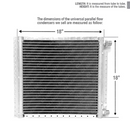 CNFP1818 A/C Universal Condenser Parallel Flow 18 x 18 O-ring #6 And #8 Ports