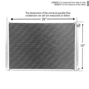 CNFP1826 A/C Universal Condenser Parallel Flow 18 x 26 O-ring #6 And #8 Ports