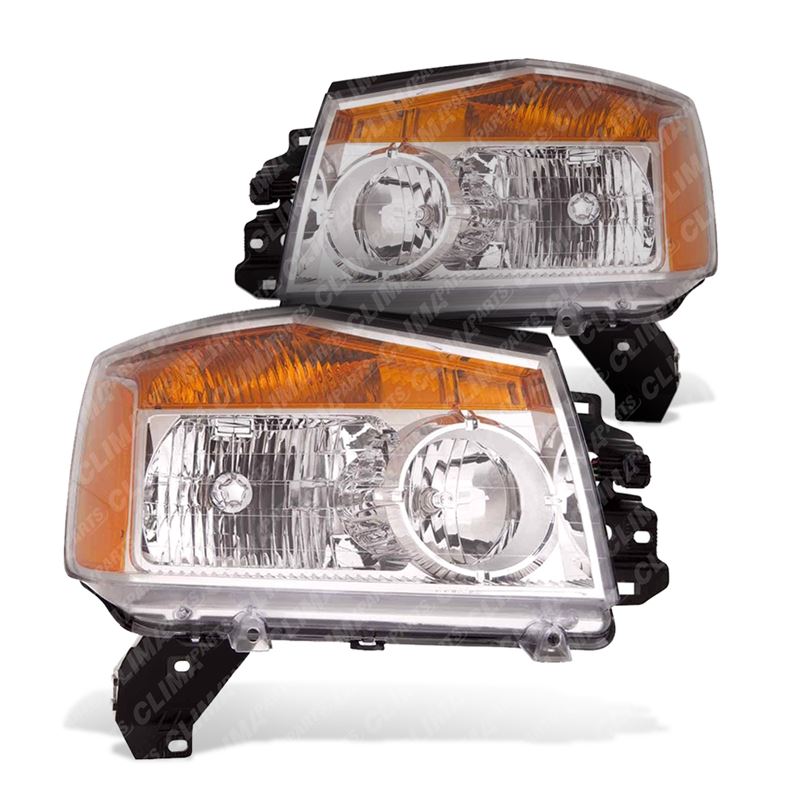 Headlight Assembly Right and Left Sides for Nissan Titan 2008-2015