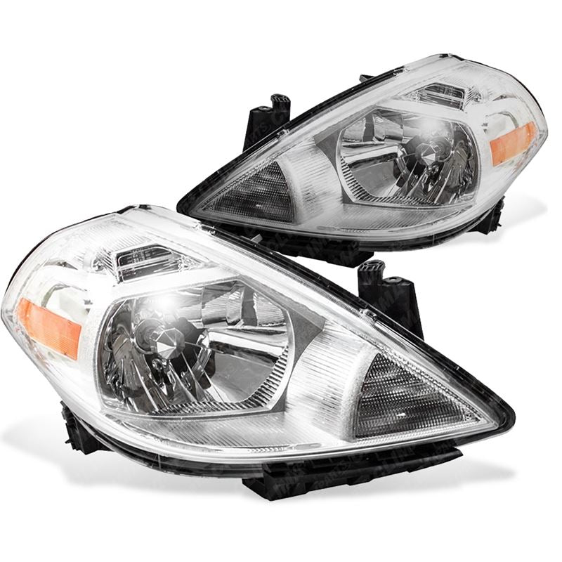 Headlight Assembly Right and Left Sides for Nissan Versa 2012-2014