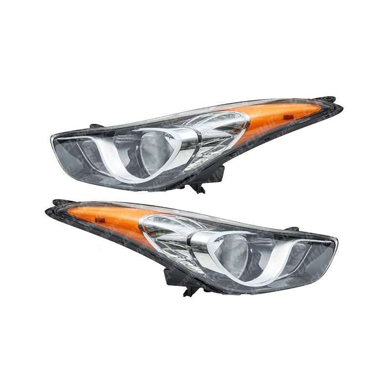 TYC Headlight Assembly Right & Left Sides for 2013-2017 Hyundai Elantra GT