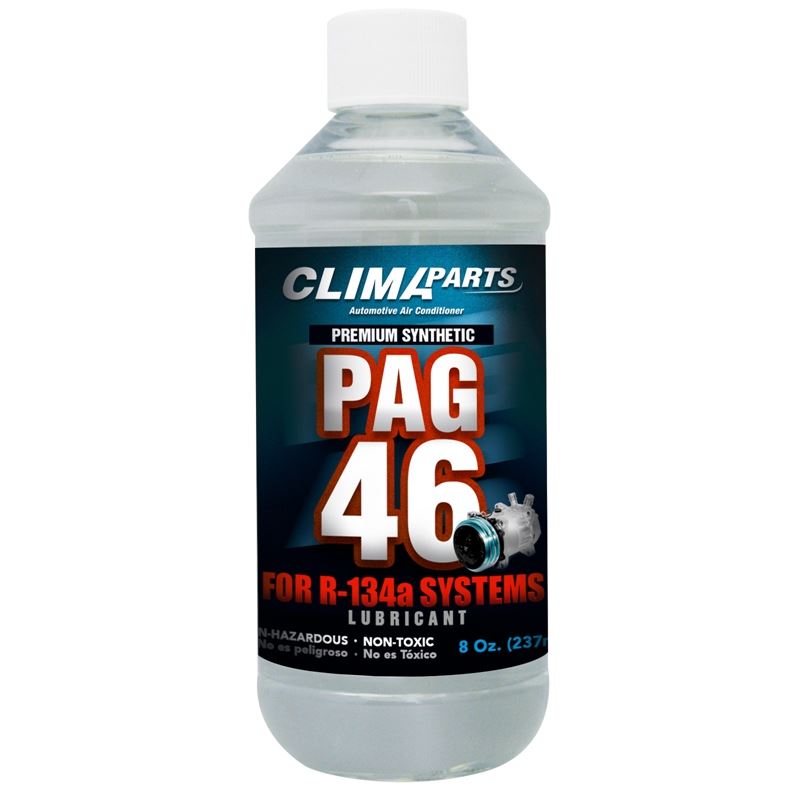 Climaparts Premium Synthetic Ac Refrigerant Oil Pag 46 Vis 8Oz. For R134a System