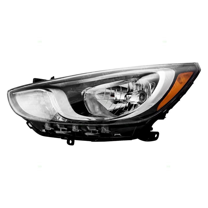 20-9718-00 Headlight Assembly Left Side for 2015-2017 Hyundai Accent Hatchback