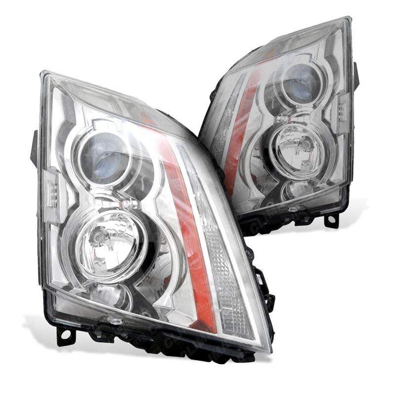 Headlight Assembly Passenger and Driver Sides for 2008 - 2014 Cadillac CTS