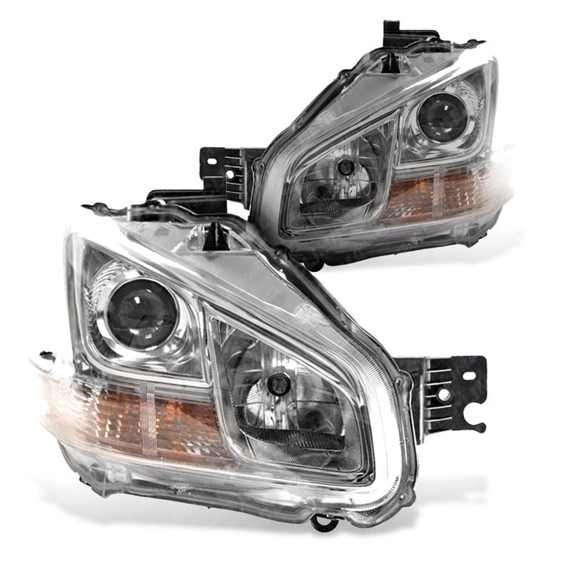 Headlight Assembly Passenger and Driver Sides for 2009-2014 Nissan Maxima