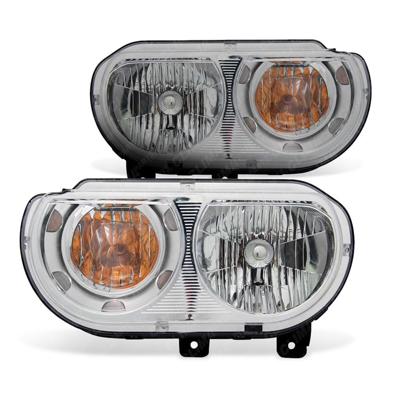 Headlight Assembly Right and Left Sides for 2008 - 2014 Dodge Challenger